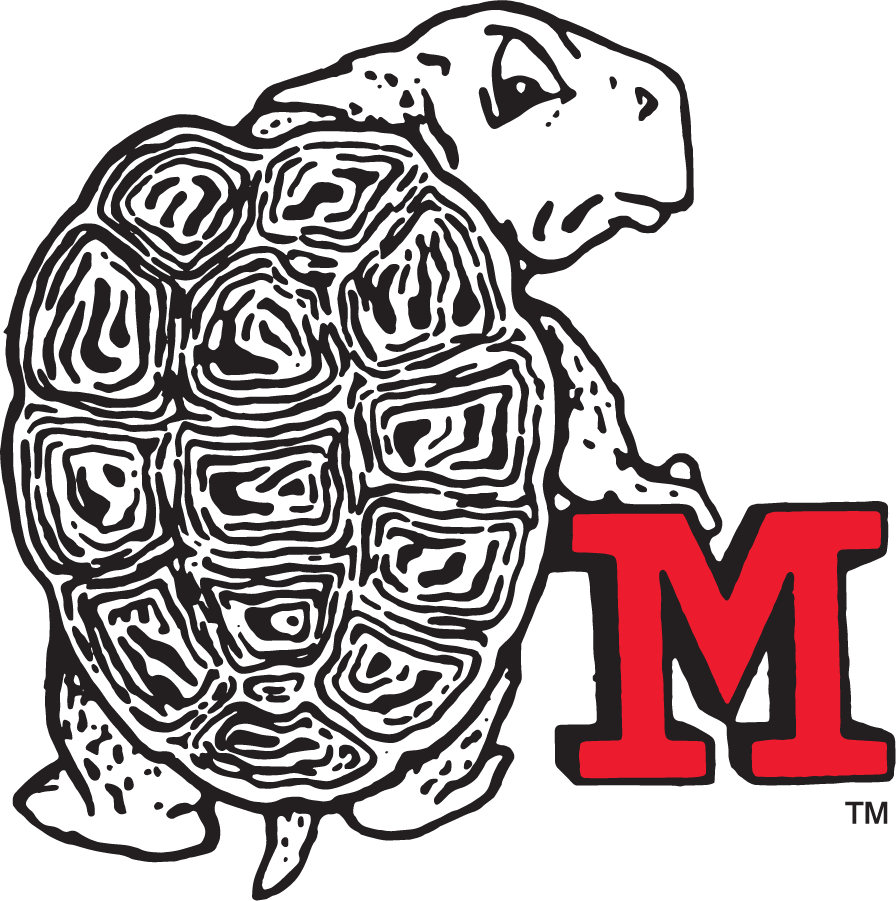 Maryland Terrapins 1972-1988 Alternate Logo v2 diy DTF decal sticker